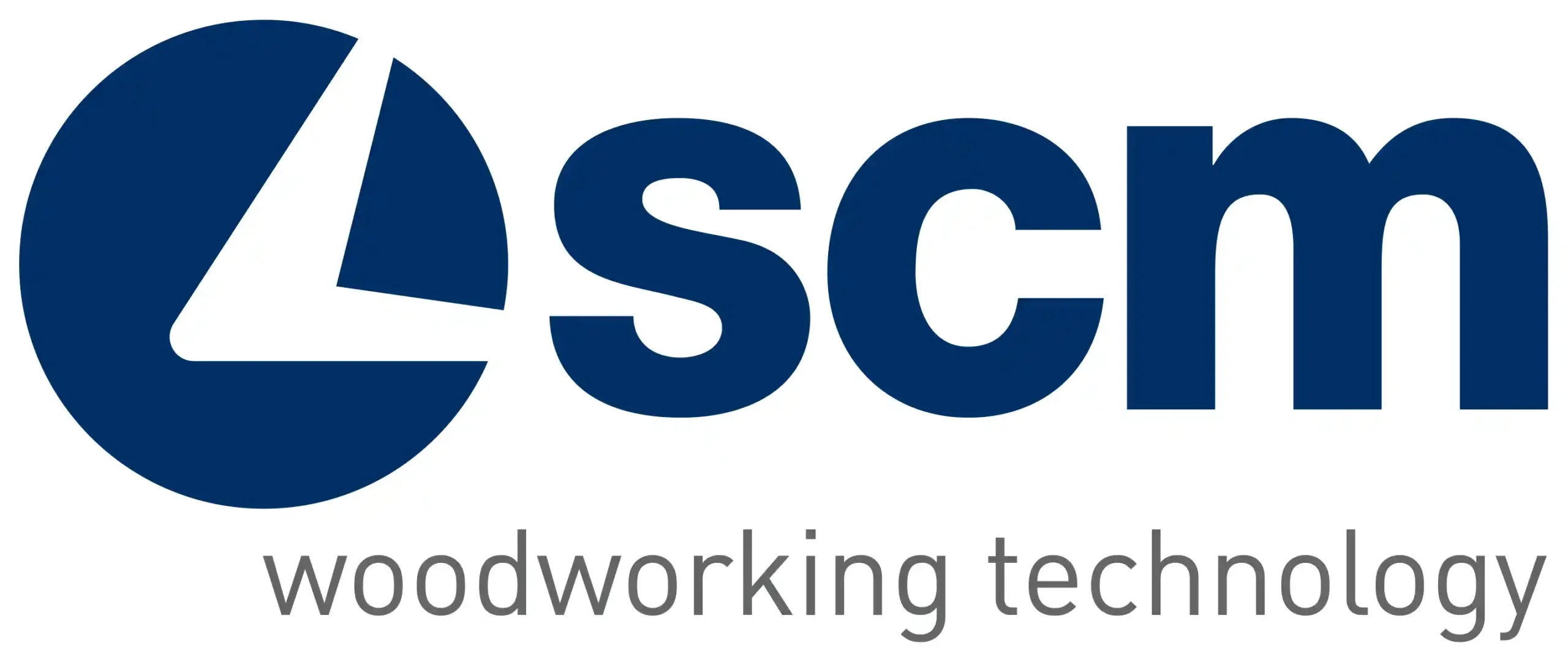 Logotipo oficial de SCM, fabricante de maquinaria industrial para madera